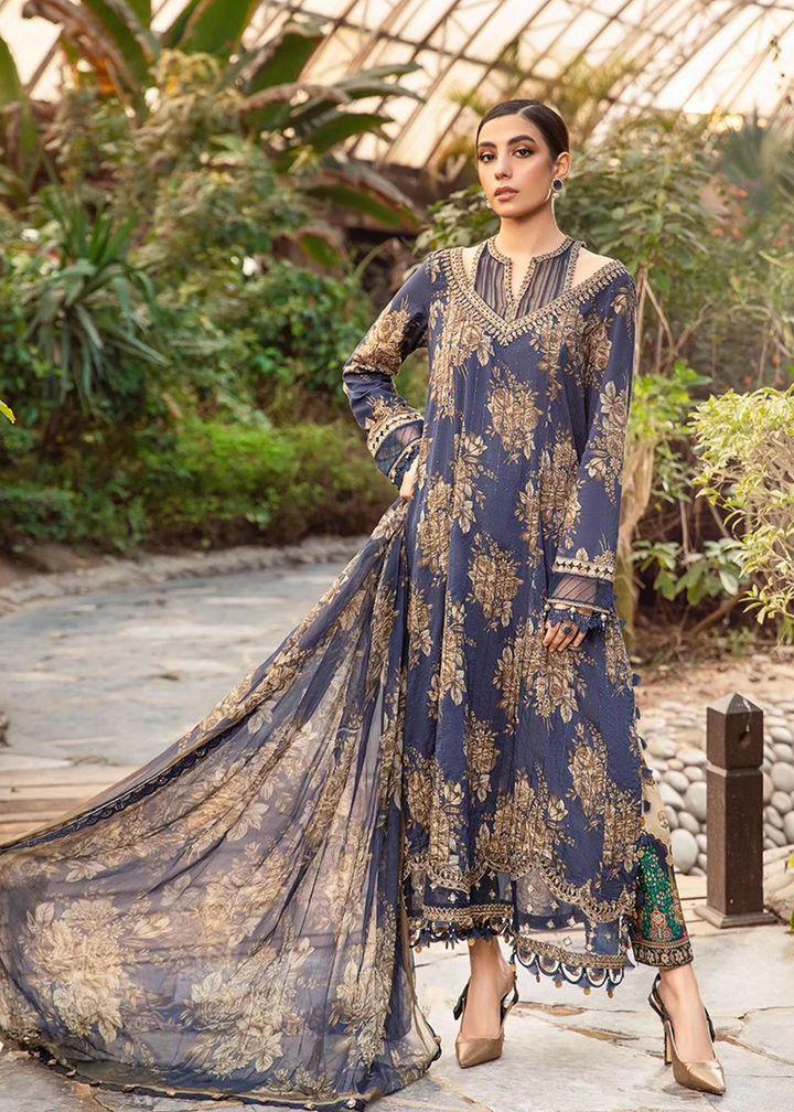 MARIA B EID COLLECTION LAWN PRINTED DRESS 3 PIECE UNSTITCHED