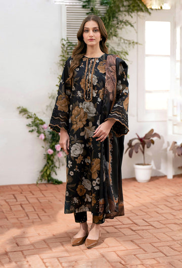 BAROOQUE EID COLLECTION LAWN PRINTED DRESS 3 PIECE UNSTITCHED