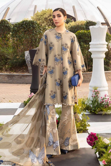 MARIA B EID COLLECTION LAWN PRINTED DRESS 3 PIECE UNSTITCHED