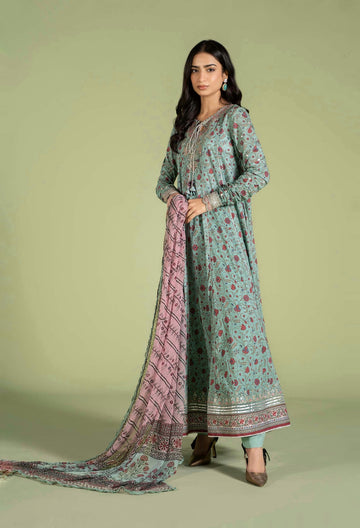 MARIA B EID COLLECTION LAWN PRINTED DRESS 3 PIECE UNSTITCHED