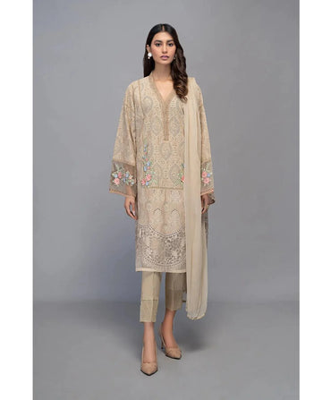 MARIA B EID COLLECTION LAWN CHICKEN KARI EMBROIDERY DRESS 3 PIECE UNSTITCHED