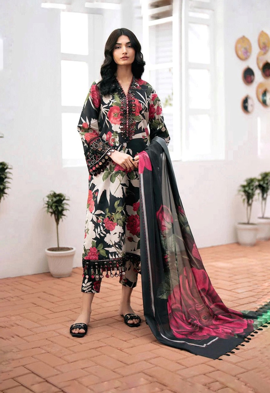 BAROOQUE EID COLLECTION LAWN PRINTED DRESS 3 PIECE UNSTITCHED