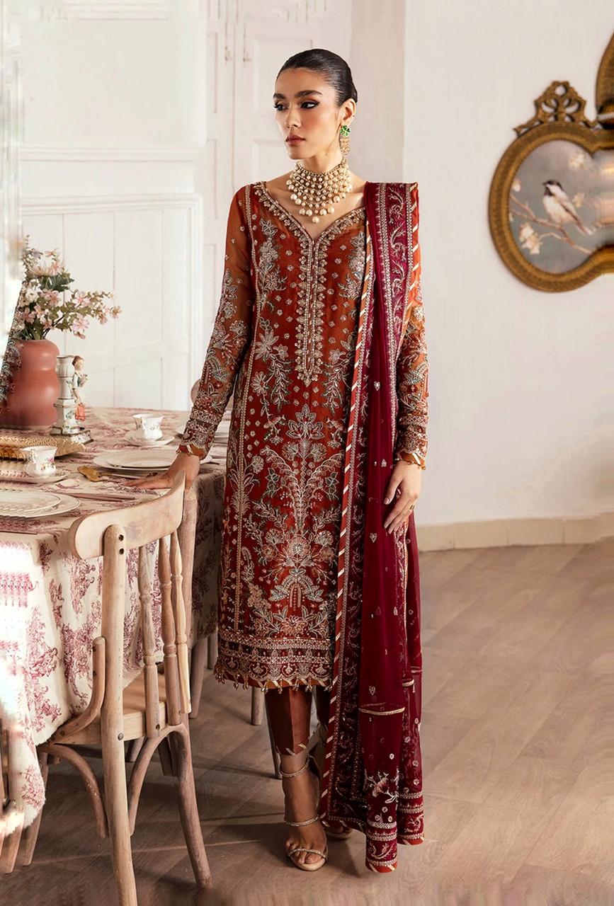 GULAAL SOFT CHIFFON EMBROIDERY COLLECTION UNSTITCHED 3 PIECE