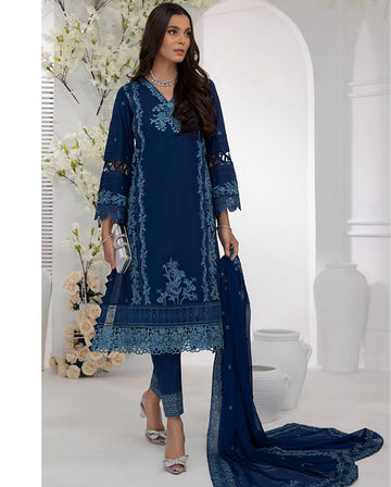 MARIA B LAWN HEAVILY EMBROIDERY DRESS 3 PIECE UNSTITCHED